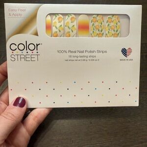 Color Street Real Nail Polish Strips - *Rare* Squeeze the Day